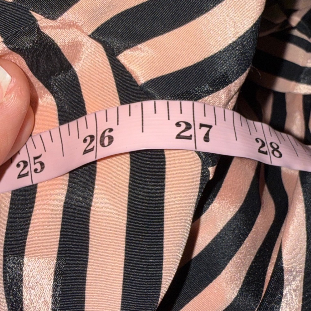 Vintage John Phillips Striped Button Up Top Shirtdress Womens 24 made USA - Picture 5 of 5